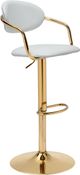 Zuo® Modern Gusto Gold/White Bar Stool-0