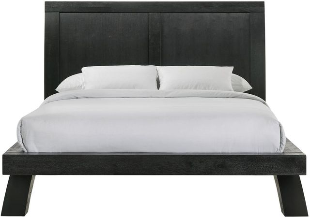 Elements International Allan Black Queen Platform Bed-1