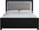 Signature Design by Ashley® Maeling Black Queen Upholstered Panel Bed-2