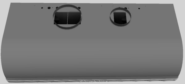 Vent-A-Hood® 48" Gunsmoke Retro Style Under Cabinet Range Hood-2