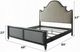 ACME Furniture House Beatrice Beige/Charcoal/Light Gray Queen Panel Bed-2