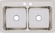 Elkay Lustertone® Classic Lustrous Satin 37" x 22" x 10-1/8" 2-Hole Equal Double Bowl Drop-In Sink-1