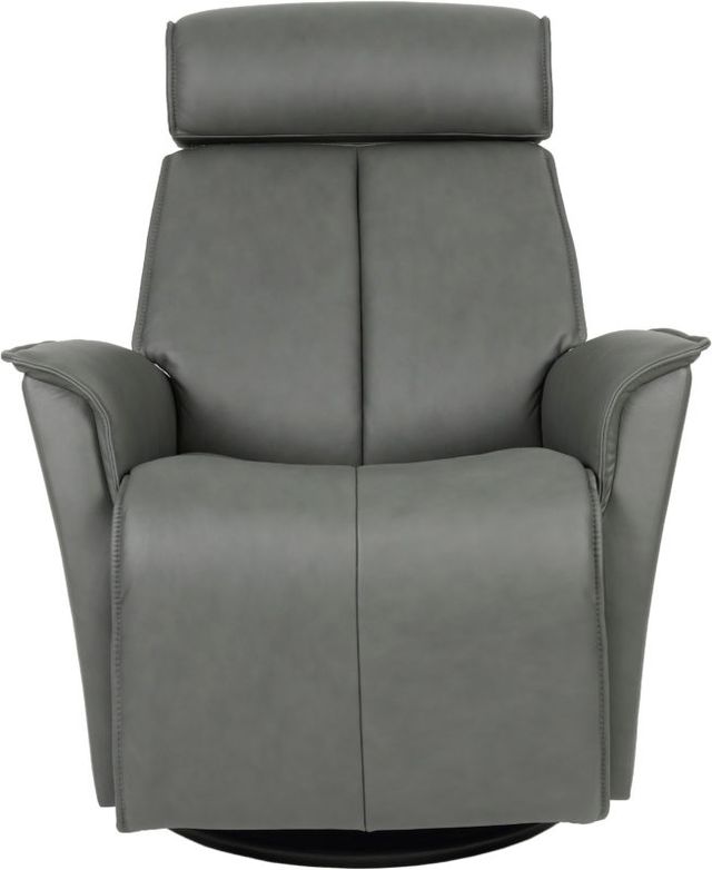 Fjords® Relax Venice Grey Small Dual Motion Swivel Recliner-1