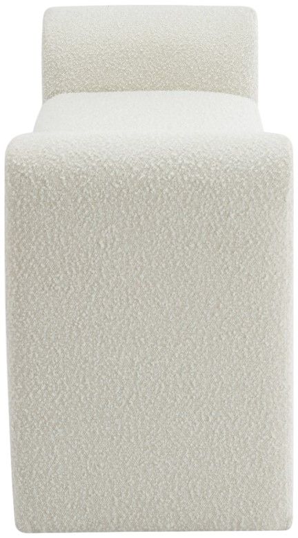 Meridian Furniture Stylus Cream 51" Upholstered Bench-3