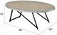 ACME Furniture Allis Weathered Gray Oak Coffee Table with Black Metal Base-2