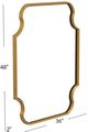 Bassett Mirror Lyenda Gold Leaf Wall Mirror-3