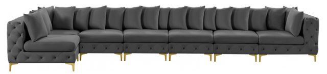 Meridian Furniture Tremblay 7-Piece Grey Modular Sectional Set-0