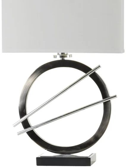 Stylecraft Black and Chrome Table Lamp-1