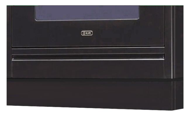 Ilve 30" Glossy Black Toe Kick for Nostalgie and Pro Ilve Range-0