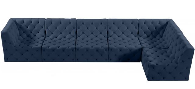 Meridian Furniture Tuft 6-Piece Navy Modular Sectional Set-3