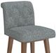 HH2 Home Uniquely Yours Graphite/Medium Brown Tufted Adjustable Swivel Stool-4