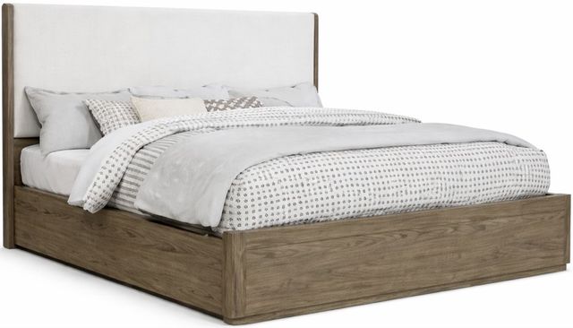 Crown Mark Veranda Brown/White Queen Upholstered Panel Bed-0