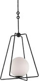 Currey & Company Stanselll Antique Bronze/White Pendant Lighting-1