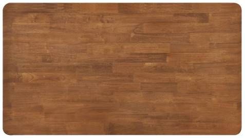 Coaster® Hollyoak Walnut Dining Table with Black Base-3