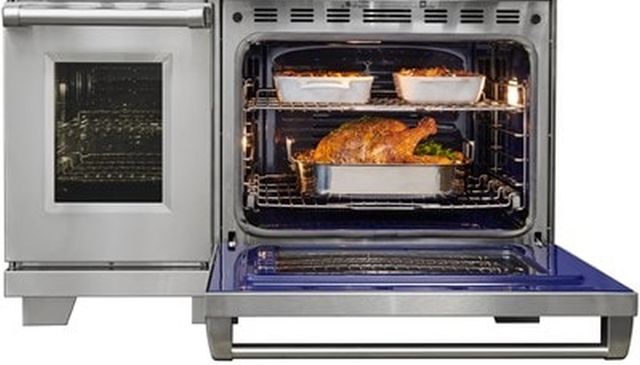 Wolf® 48" Stainless Steel Pro Style Dual Fuel Range and Infrared Charbroiler and Infrared Griddle-3