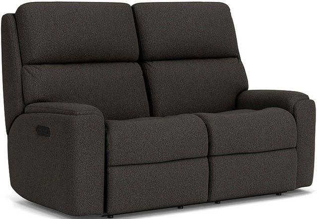 Flexsteel® Rio Pewter Reclining Loveseat-0