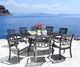 CabanaCoast® Customizable Bloom Aluminum Outdoor Deep Seating Chair-3