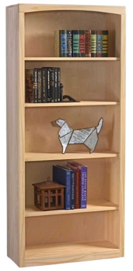Archbold Furniture Customizable Pine 30" x 72" Bookcase-0