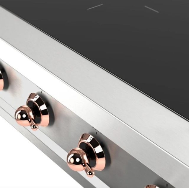 Ilve Nostalgie II 36” Stainless Steel Induction Rangetop with 6 Elements and Copper Trim-4