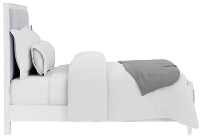 Riverside Furniture Rosalie White Caps Upholstered King Panel Bed-3