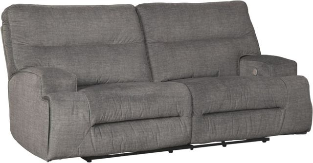 Benchcraft® Coombs 3-Piece Charcoal Living Room Set with Power Reclining Sofa-1