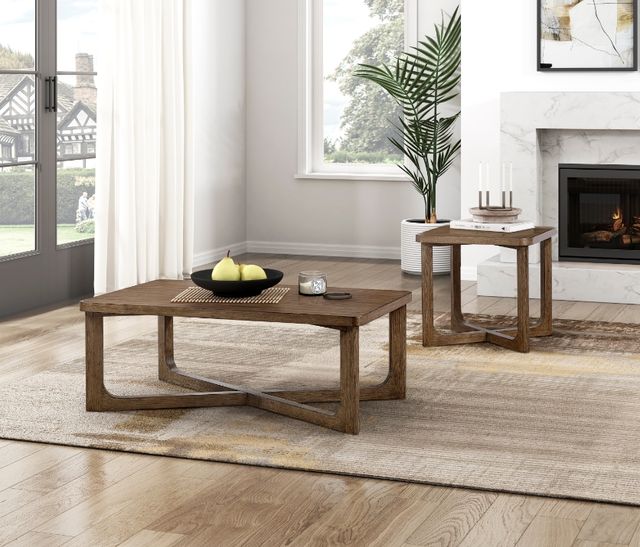 Homelegance® Blake Light Brown End Table-1