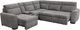 Parker House® Kline 6-Piece Nightfall Modular Slider Sectional with Extensions Footrests-0