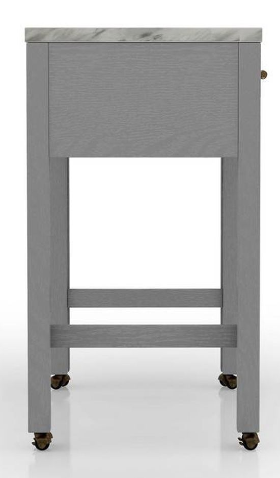 Furniture of America® Whitehall Light Gray Counter Height Dining Table-3