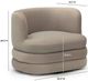 TOV Furniture Astor Taupe Swivel Hotel Lounge Chair-2