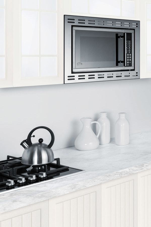 Summit® 0.9 Cu. Ft. Stainless Steel Built In Microwave-1