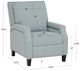 Powell® Portico Ice Blue Manual Recliner-4