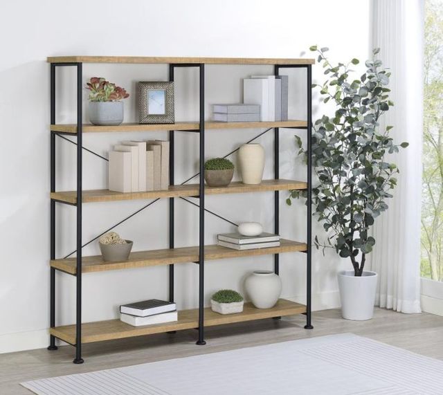 Coaster® Analiese Mango Double Bookshelf-1