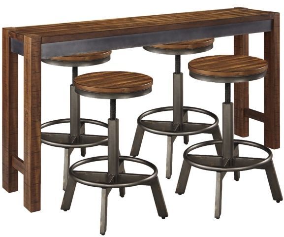 Signature Design by Ashley® Torjin 5-Piece Brown/Gray Counter Height Dining Set-0