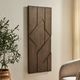 Uttermost® Hanoi Brass/Walnut Geometric Wood Wall Panel-1