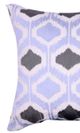 A & B Home Benton Periwinkle Blue/Steel Gray 18"x20" Throw Pillow-1