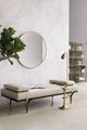 Caracole® Head to Head Modern Edge Beige/Satin Ebony Daybed Bench-2