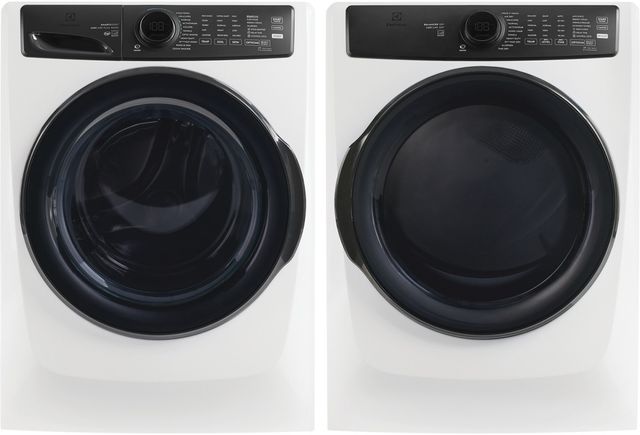 Electrolux® Matte White Front Load Washer & Electric Dryer Laundry Pair-0