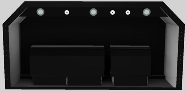 Vent-A-Hood® Designer Series 48" Black Wall Mounted Range Hood-2