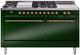 Ilve® Nostalgie II Series 60" Emerald Green Pro Style Dual Fuel Range-0