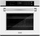 ZLINE Professional 30" Stainless Steel Single Electric Wall Oven with White Matte Door-0