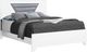 Monarch Specialties Inc. Light Grey/White Queen Panel Bed-0