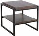 Sunny Designs™ Tyler French Brown End Table with Black Metal Frame-0
