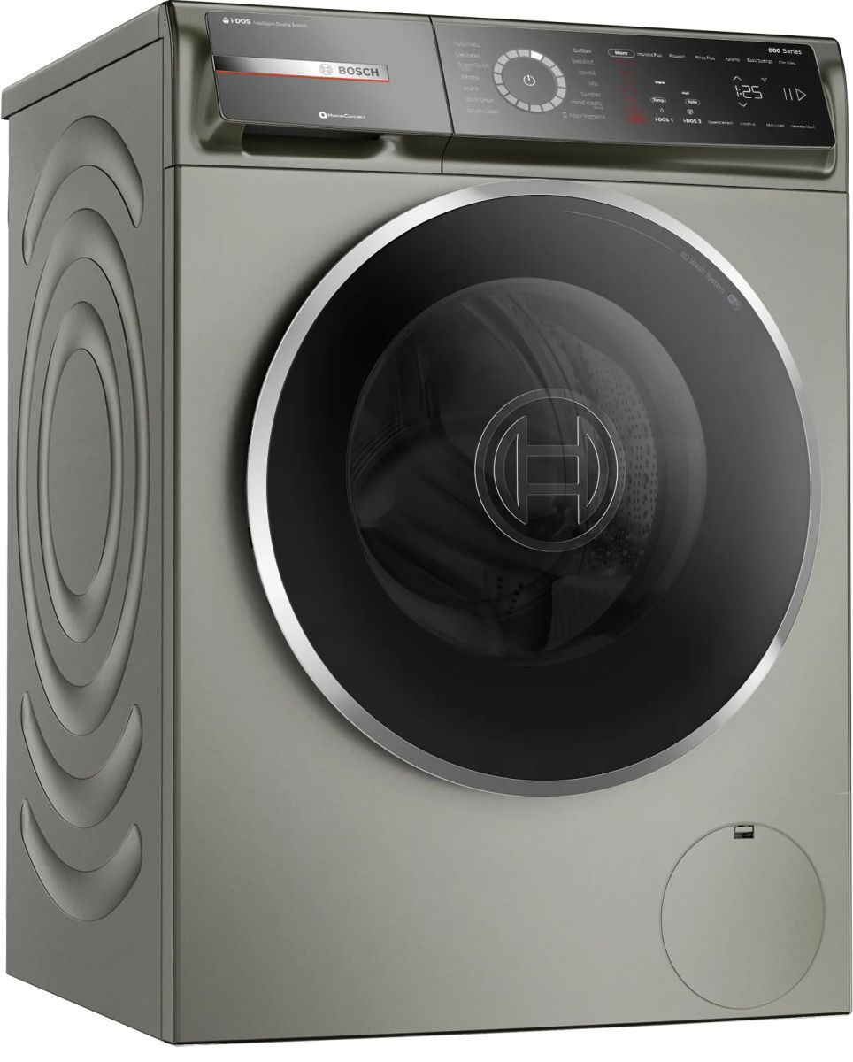 Bosch 800 Series Silver Inox Front Load Laundry Pair eXpress Appliance Kitchen More South Burlington VT