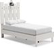 Signature Design by Ashley® Vaibryn 4-Piece White Twin Panel Platform Bed Set-1