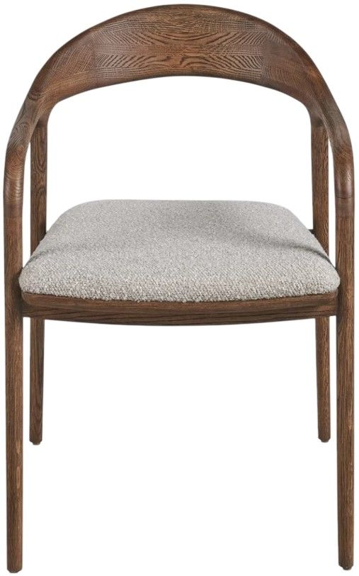 Universal Explore Home™ New Modern Echo Medina Pebble/Medium Brown Oak Arm Chair-2