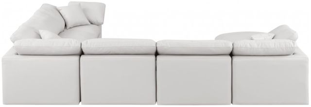 Meridian Furniture Indulge 7-Piece Cream Leather Modular Sectional-3
