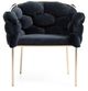 VIG Furniture Modrest Debra Black/Brass Dining Chair-1