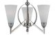 Cal® Lighting & Accessories Canroe 3-Light Brushed Steel Chandelier-1