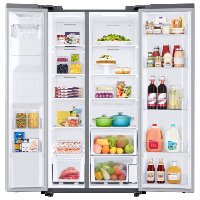 Samsung 36 in. 27.4 Cu. Ft. Fingerprint Resistant Stainless Steel Side-by-Side Refrigerator-9