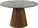 Coaster® Franklin Gray/Dark Oak Round Dining Table-0